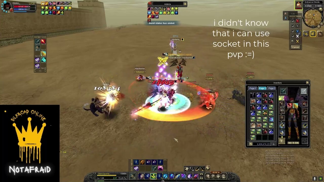 Silkroad Online Arges Welkin_!!! What kinda a char you can build with 180k+ silk in 120cap!!