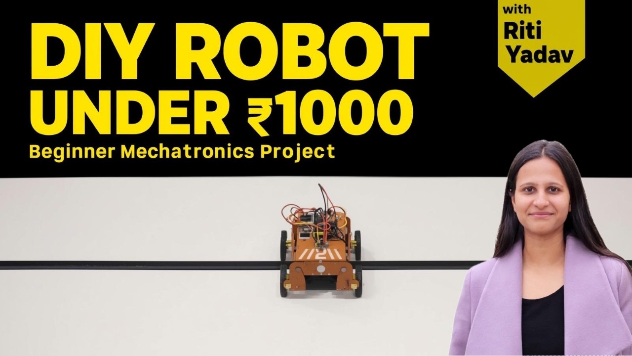 DIY Line Following Robot (Under ₹1000) | Arduino + PID Explained