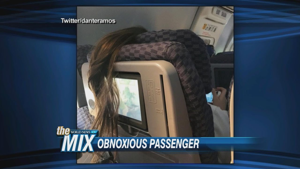 Woman&rsquo;s Hair Creates Inconvenience For Passenger
