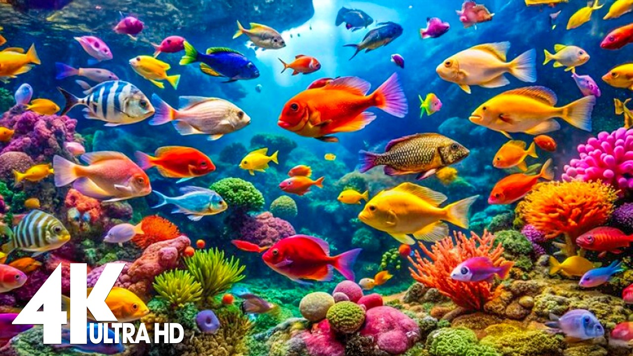 Dive Into the Mesmerizing Underwater Realm - Marvel at Sea Animal in The Best 4K UHD Aquarium