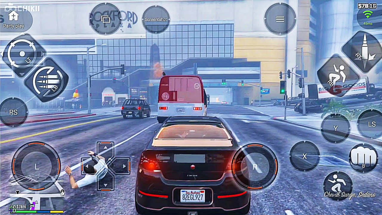 GTA  FREE ROAM GAMEPLAY ON ANDROID CHIKII CLOUD GAMING EMULATOR