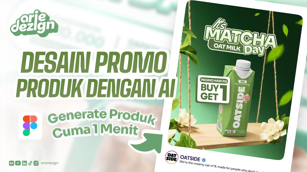 KEREN BANGET! AI Bantu Bikin Promo Minuman Secantik Ini dengan Cepat! (+Layouting di Figma)