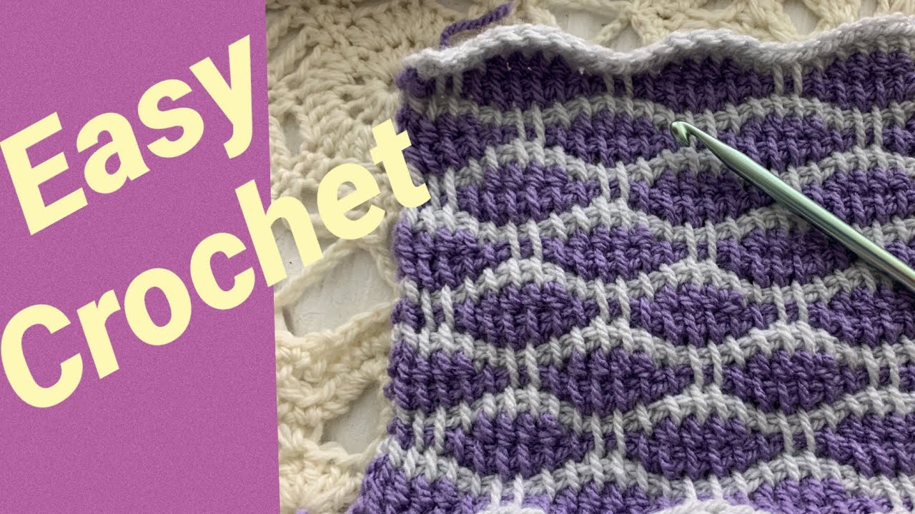 Mosaic and Tunisian Crochet... TOGETHER!