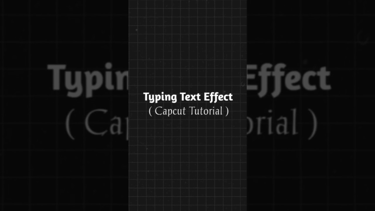 Typing Text Effect Capcut Tutorial| Day 14| #shorts #capcut #edit #effects
