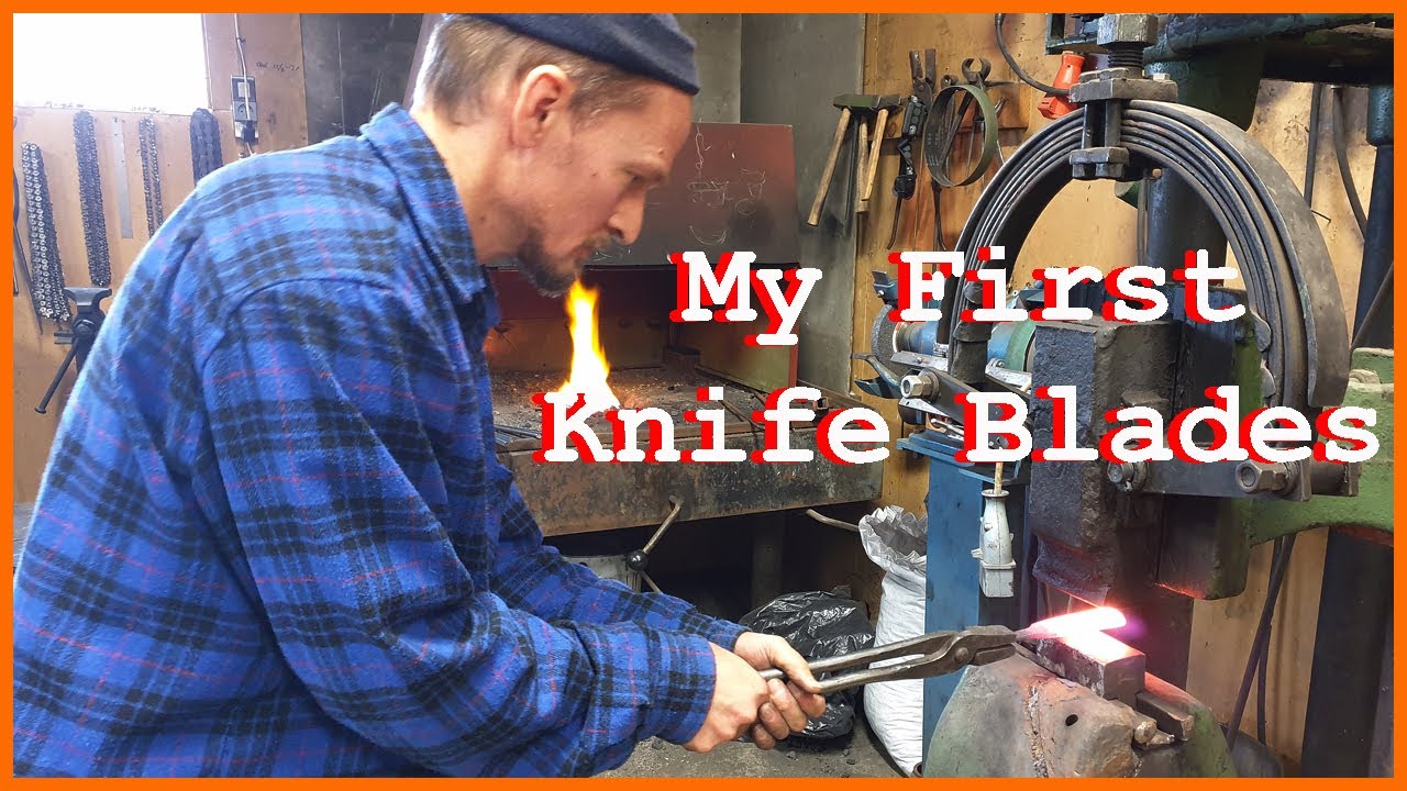 Blacksmithing-Forging my First Knife Blades