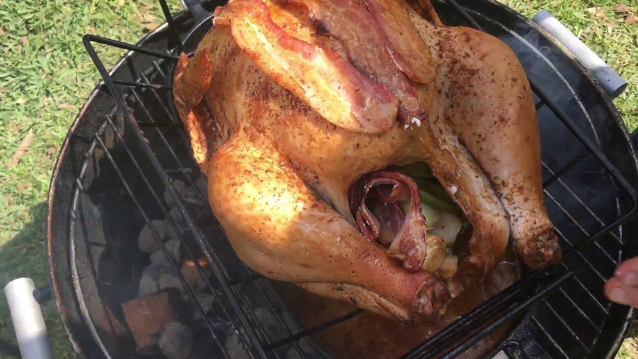 Turkey on an Old  Smokey Grill