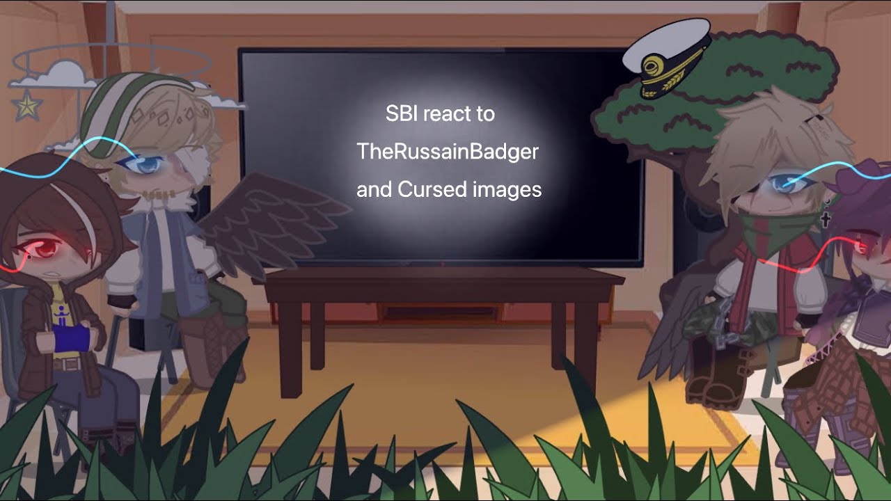 SBI react to TheRussainBadger and Cursed images || GCRV || MCYT || ⚠️ LANGUAGE ⚠️