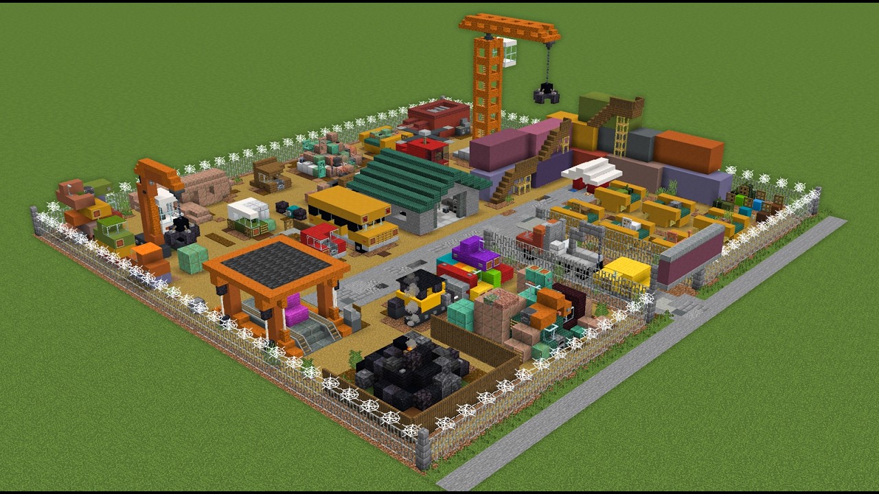 How To Build a Junkyard In Minecraft &ndash; Step by Step Tutorial (Scrap Yard Build)