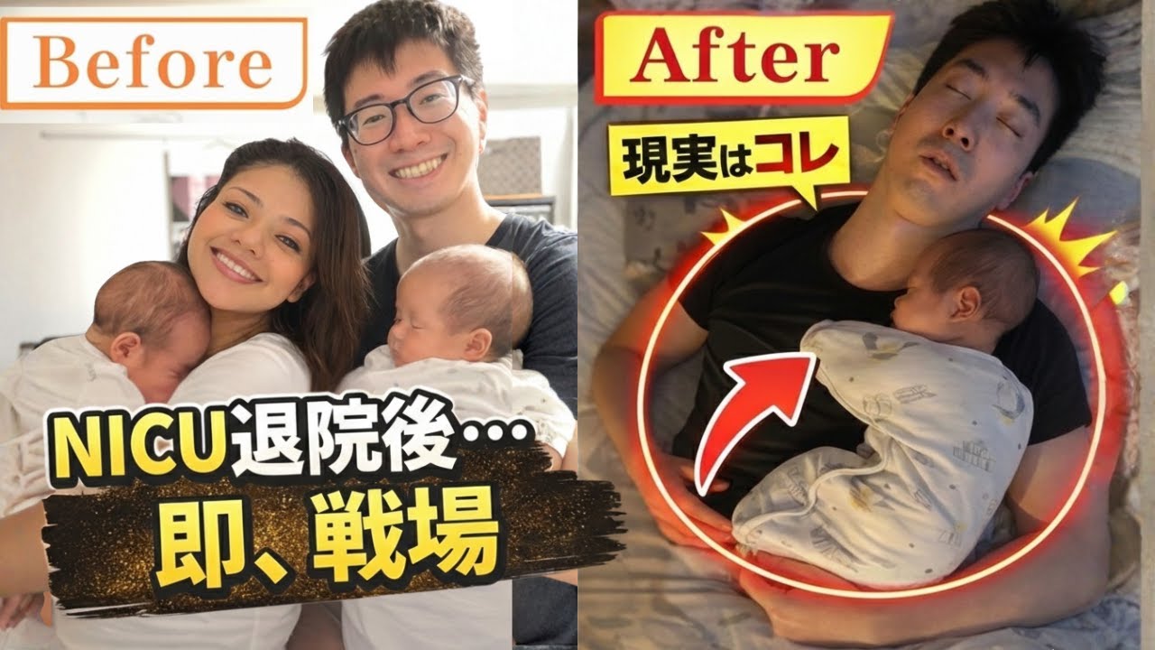 【1,300gの奇跡と軌跡】幸せから一転、双子育児という戦場へ。初めて家族4人が揃った日