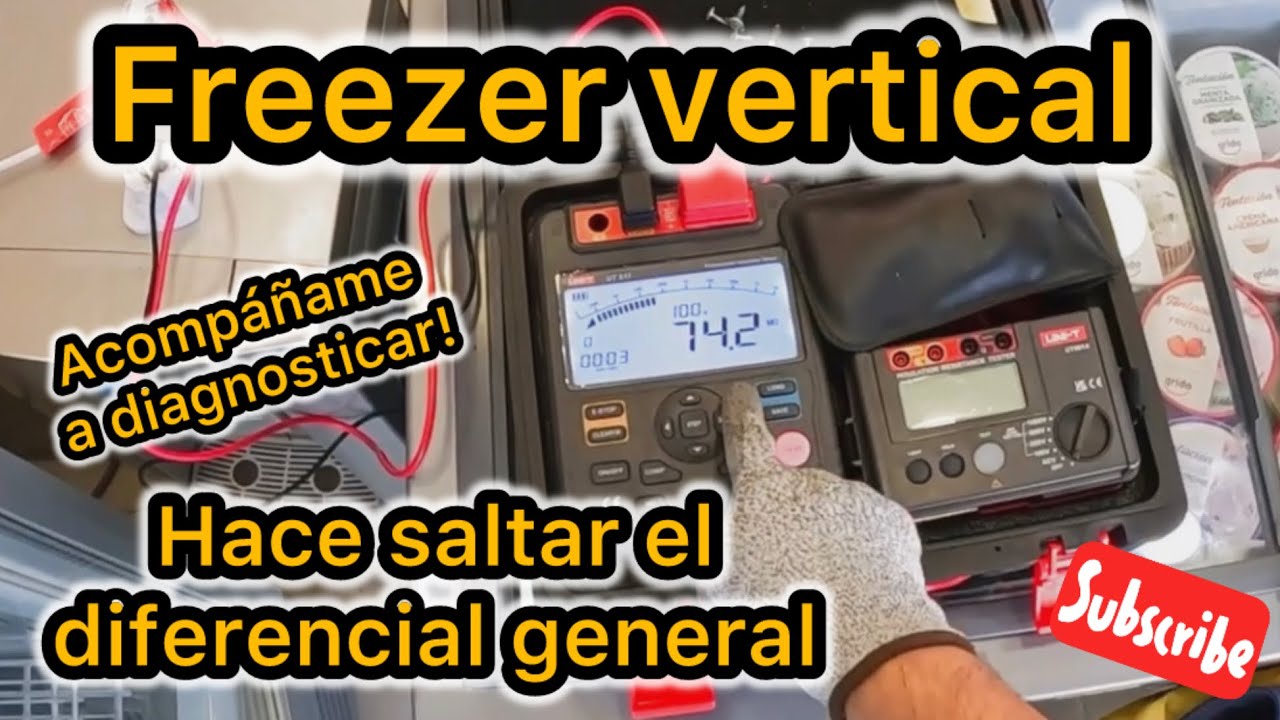 Freezer con 4 meses de uso, hace saltar el diferencial. Acompáñame a diagnosticar.