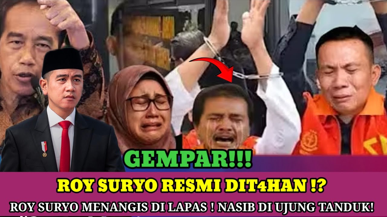 BREAKING‼️ Roy Suryo Ditahan – Tangis di Lapas Bongkar Drama Politik Nasional!
