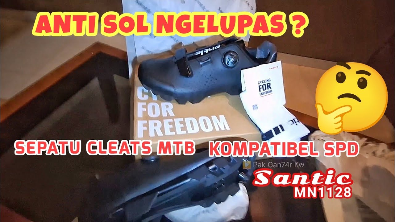 Unboxing Sepatu Cleats MTB Santic