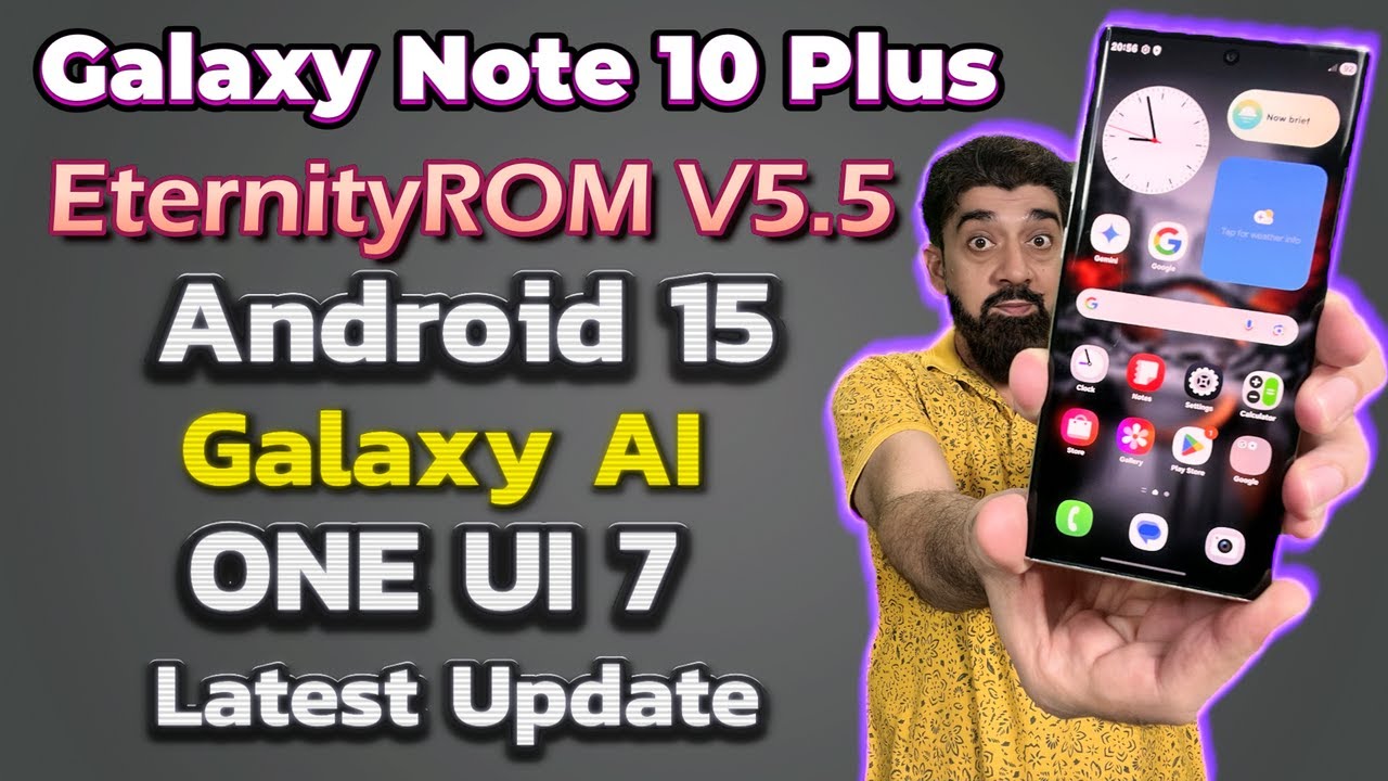 Установите ONE UI 7 EternityROM V5.5 A15 на Galaxy Note 10 Plus 😘#обновление #технология #руковод...