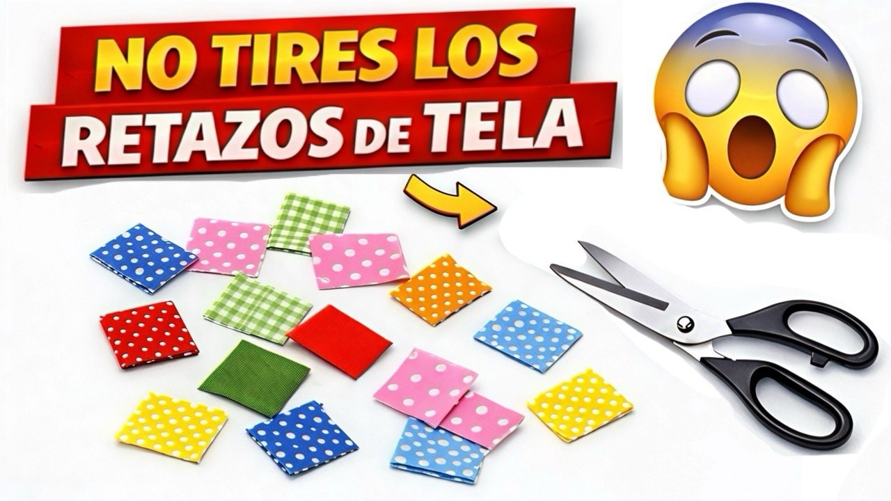NO TIRES LOS RETAZOS DE TELA 😱 | ESTA IDEA ES PERFECTA PARA TU COCINA