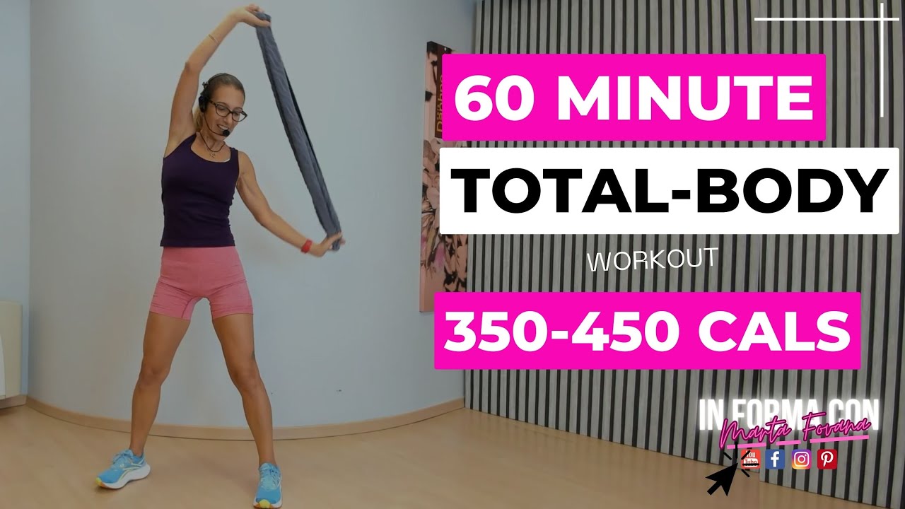 🔥 60 Min Total Body Fat Burn Workout Senza Salti e Attrezzi 🔥 Addominali Braccia Gambe Glutei 🔥