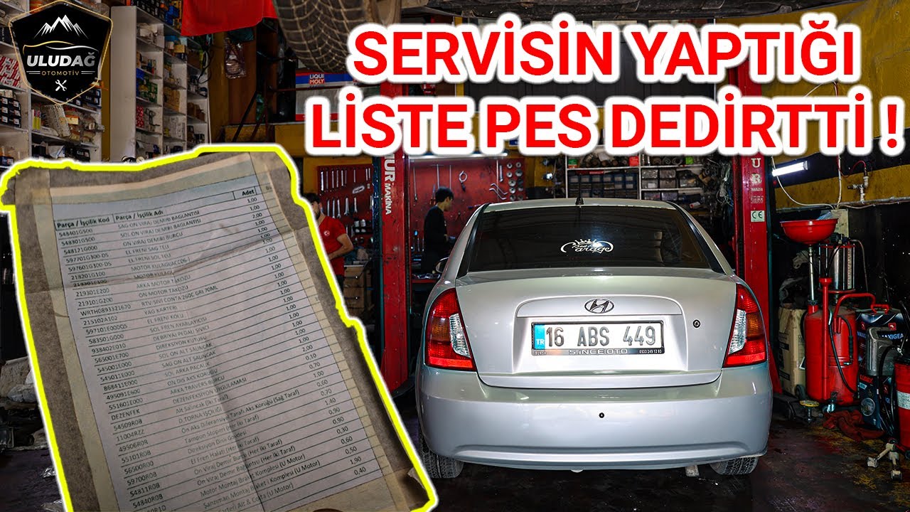 ARABASINI SERVİSE GÖTÜRDÜ FATURA AĞIR GELDİ! (Hyundai Accent 1.5 CRDİ Motor Triger Set Genel Bakım)