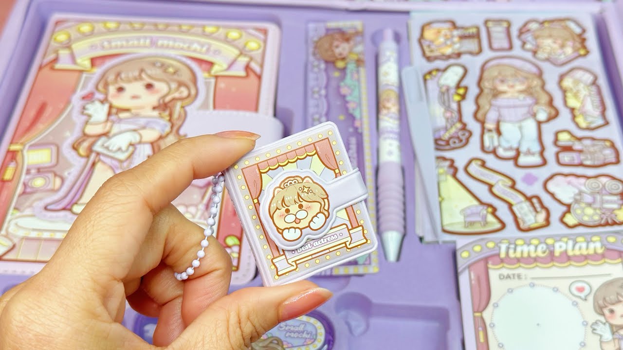 stickers journaling 🎁unboxing cute kawaii sticker🌈 Immersive ASMR bullet journal | Ep.23