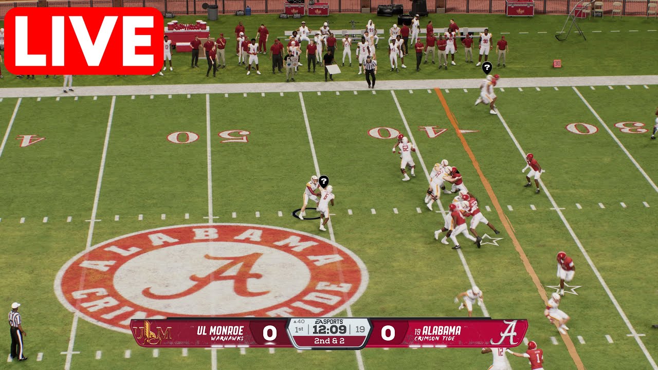 🔴 Louisiana-Monroe Warhawks vs Alabama Crimson Tide | NCAAF Week 2 Full Game - 2025 CFB26 Simulation