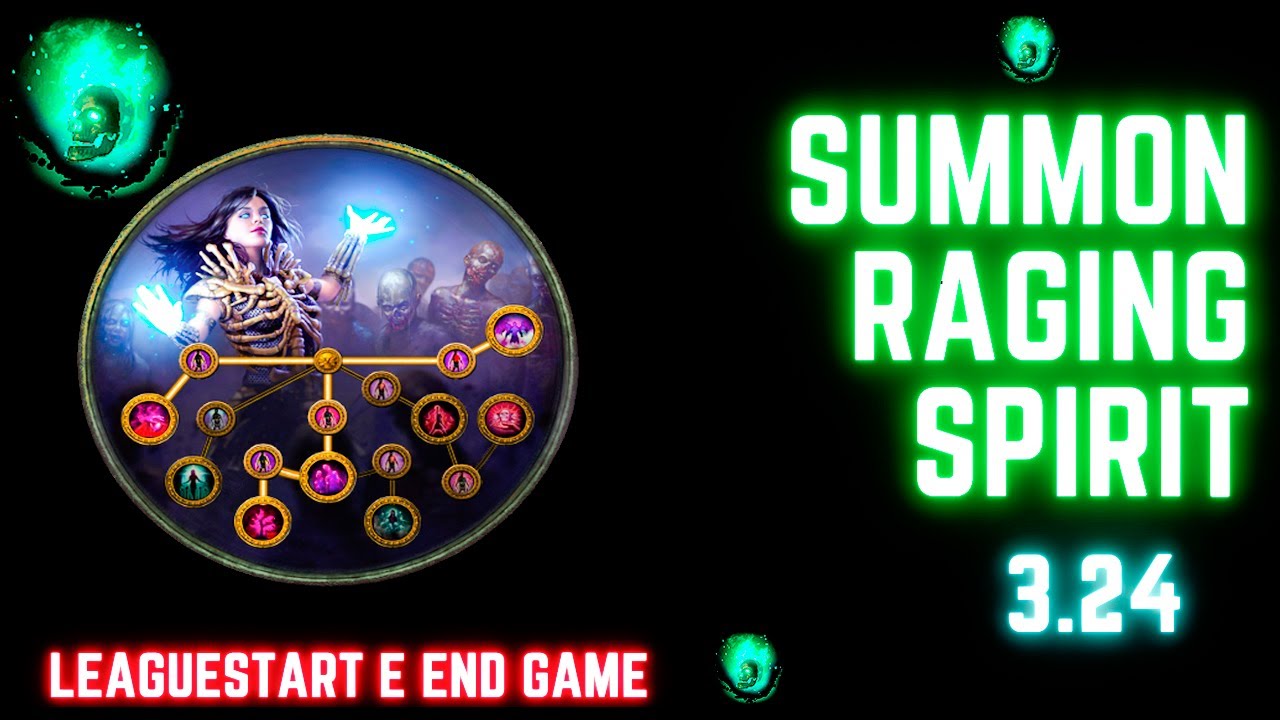 Build Summon Raging Spirit 3.24 - muito dps com as caveirinhas. Tutorial Srs Path of exile