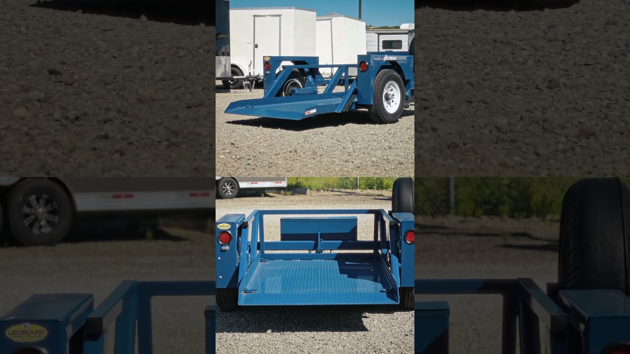 This Mini Equipment Trailer also has a Dropdeck