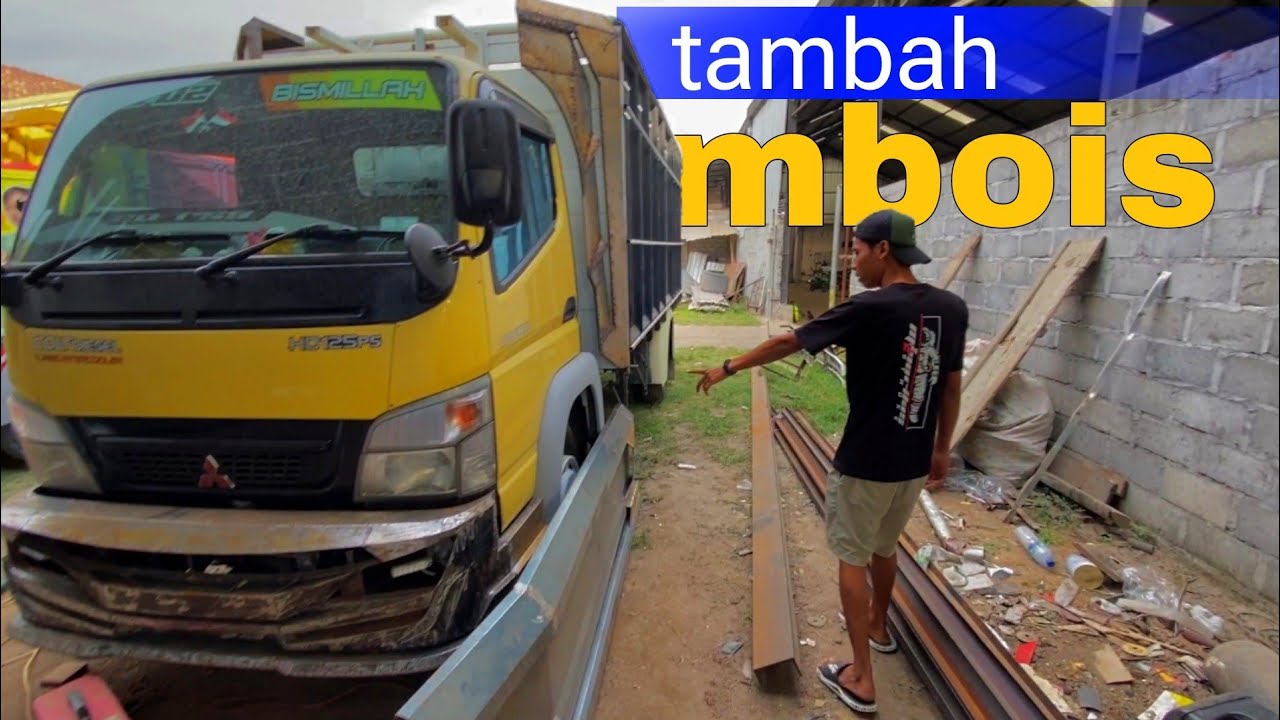 proses modifikasi truk canter BAGAS SETYA JAYA di karoseri prima abc ☑️ #bsj02