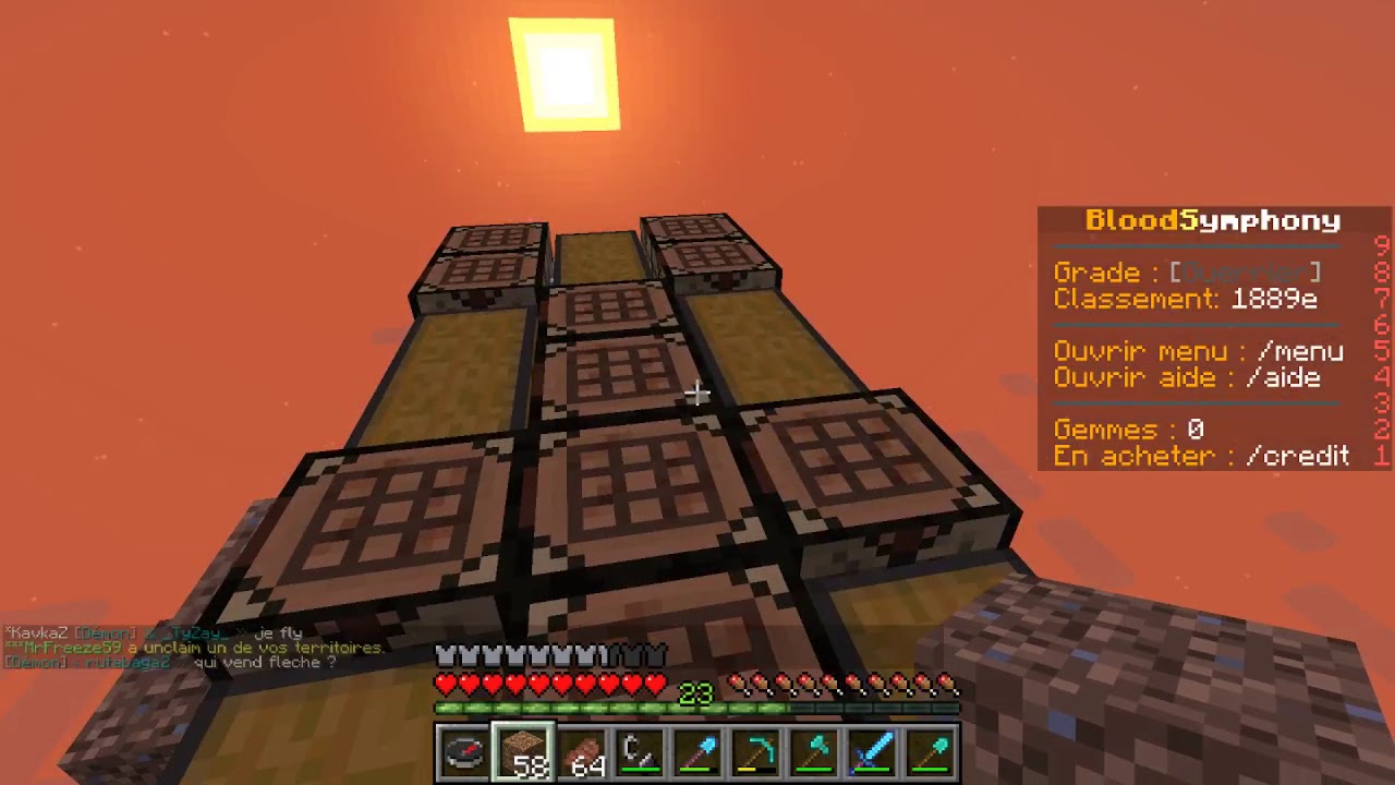 Pillage de base sur BloodSymphony serveur pvp-factions