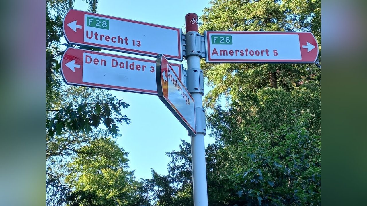 In beeld: Doorfietsroute F28 Utrecht - Amersfoort