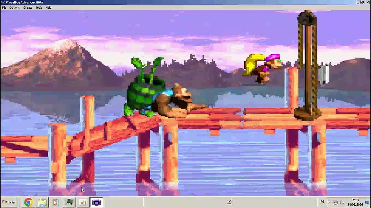 game play donkey kong 3 gba part1