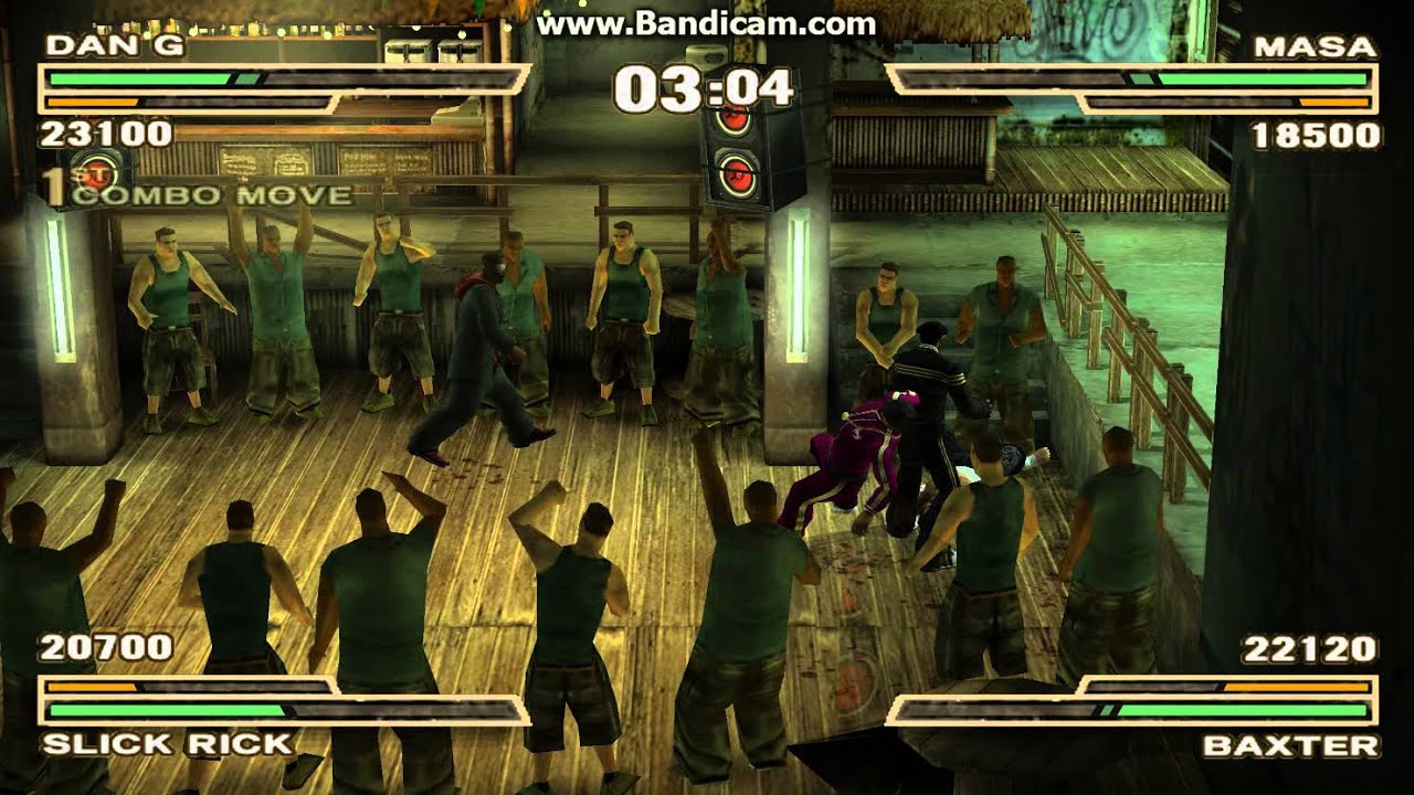 Controlling 2-Players: P1 CPU1 vs. P2 CPU2  in Def Jam Fight to NY on dolphin emulator 1080p