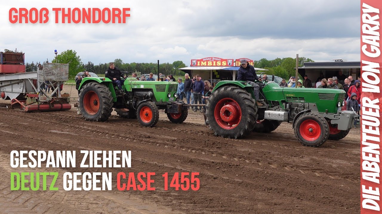 Tractor Pulling |Trecker Treck | Groß Thondorf 2024 | Gespann ziehen | Case IH gegen Deutz