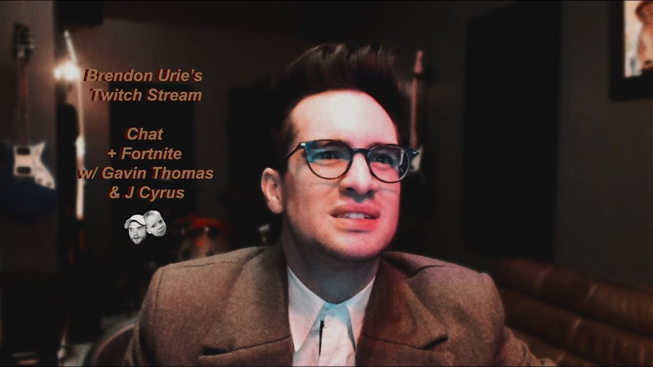 Brendon Urie | Twitch Live Stream (Full) || Chat + Fortnite w/ Gavin Thomas & J Cyrus - 12/23/2018