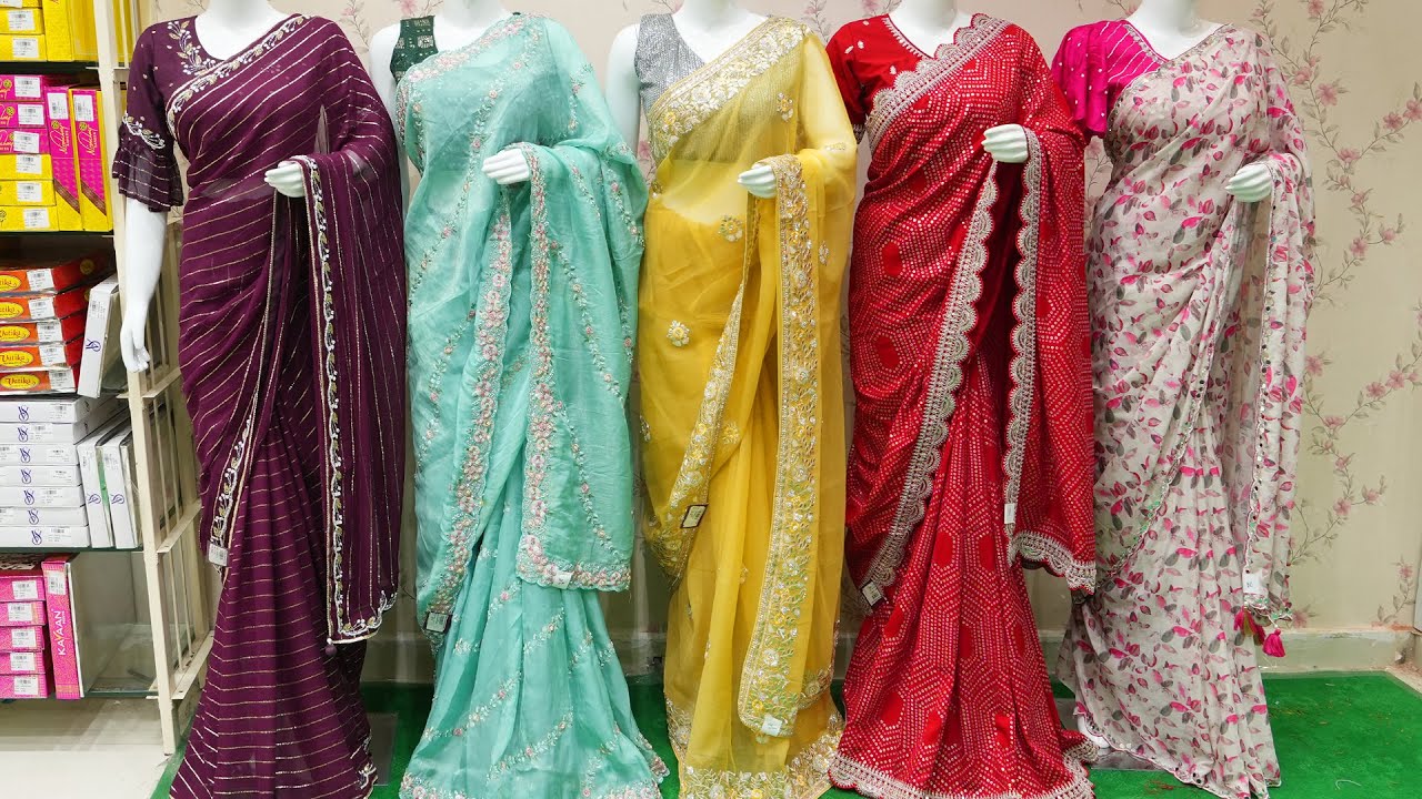 Designer Fancy Sarees | Pattu Sarees | Wholesale | www.ambicaweddingmall.com