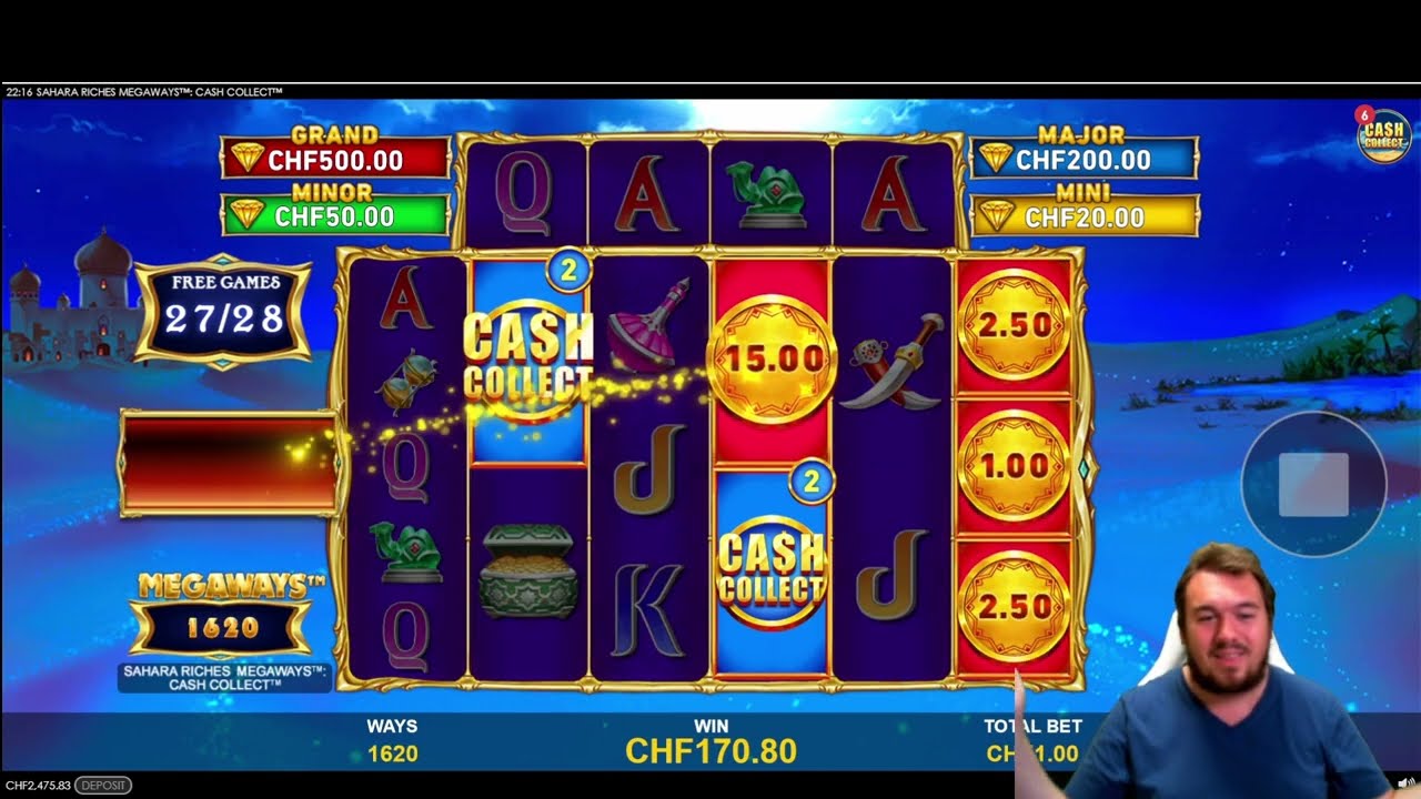 $100+ SAHARA RICHES MEGAWAYS CASH COLLECT SLOT SESSION | Virtual Casino