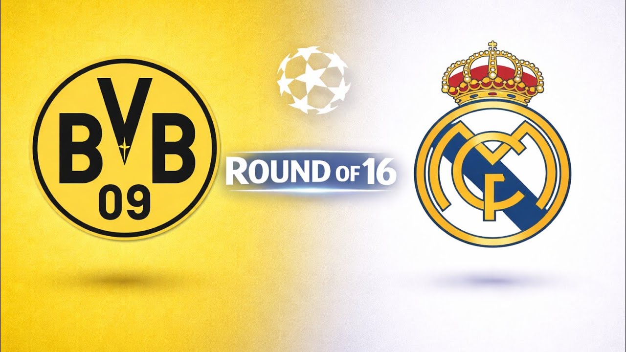 Borussia Dortmund vs Real Madrid CF UEFA Champions League Round of 16