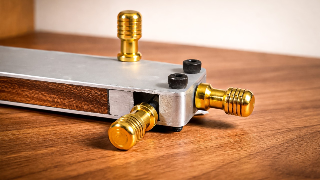 High-Precision Tool Build – Aluminum, Brass & Wood.