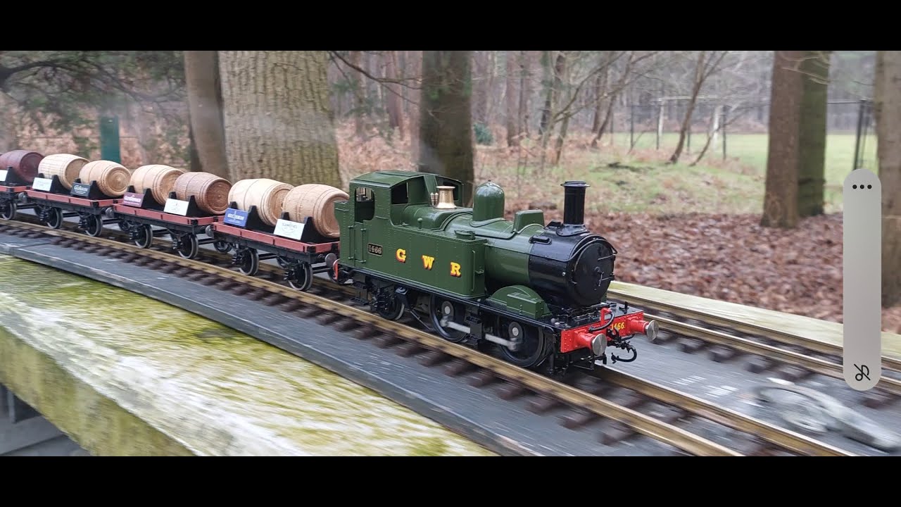 Video 35: Gauge1 livesteam at Radingspoor with Aster, Accucraft, Bowande, Roundhouse, Casper, Regner