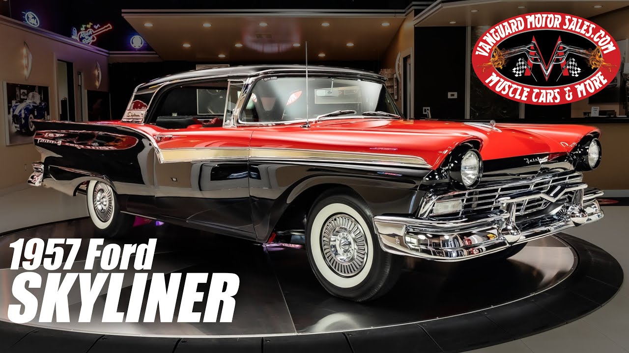 1957 Ford Fairlane 500 Galaxie Skyliner Retractable For Sale Vanguard Motor Sales #0392