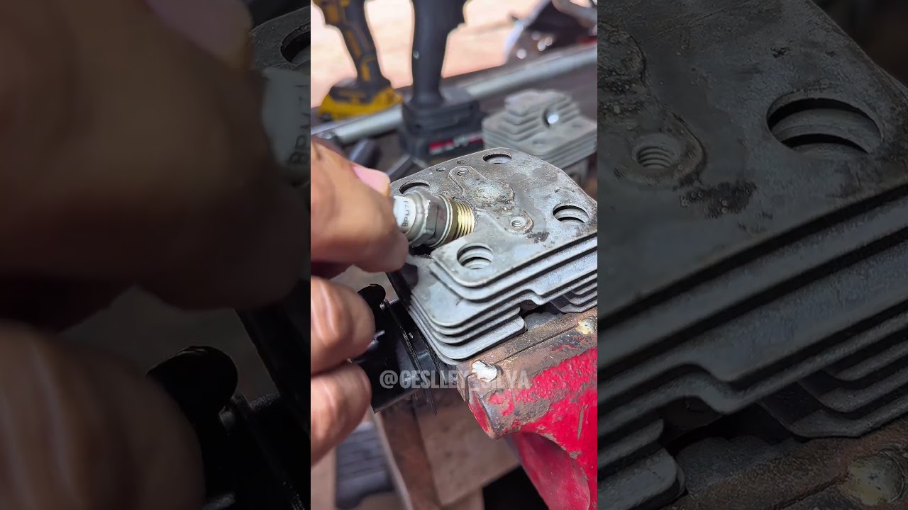Como fazer rosca no cilindro da motosserra