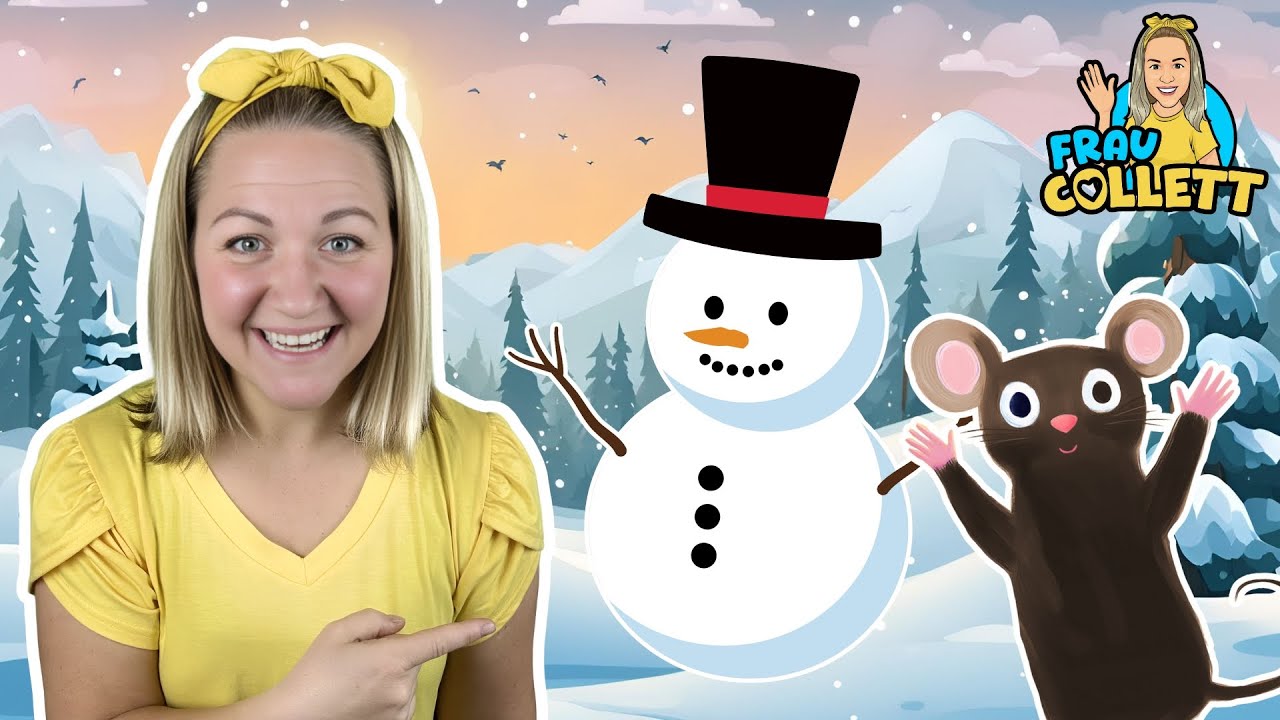 Winterabenteuer mit Mimi Maus: Helft uns, den Schneemann zu bauen! - Lernvideos für Kinder