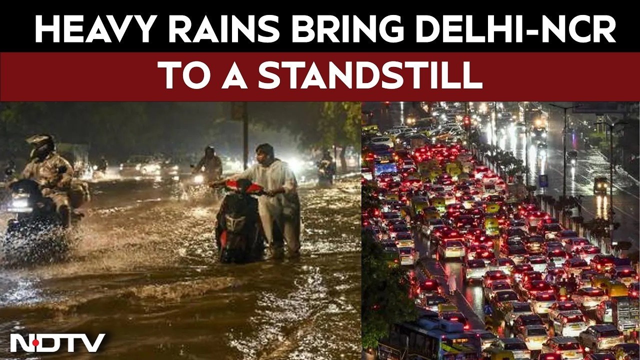 Delhi Rain News LIVE | Delhi Rain Today | Waterlogging, Traffic Jams Bring City To a Crawl | LIVE