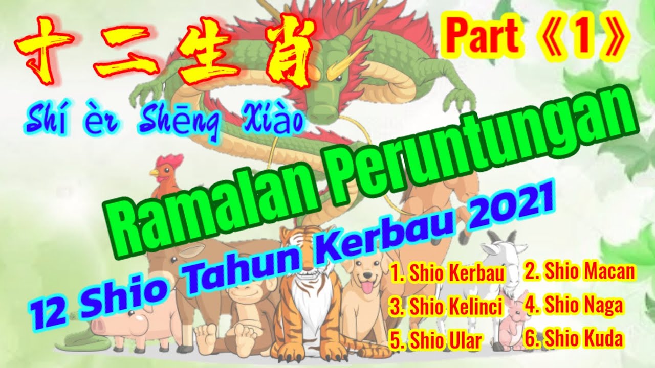 (Part 1) Ramalan Peruntungan 12 Shio di Tahun Kerbau 2021