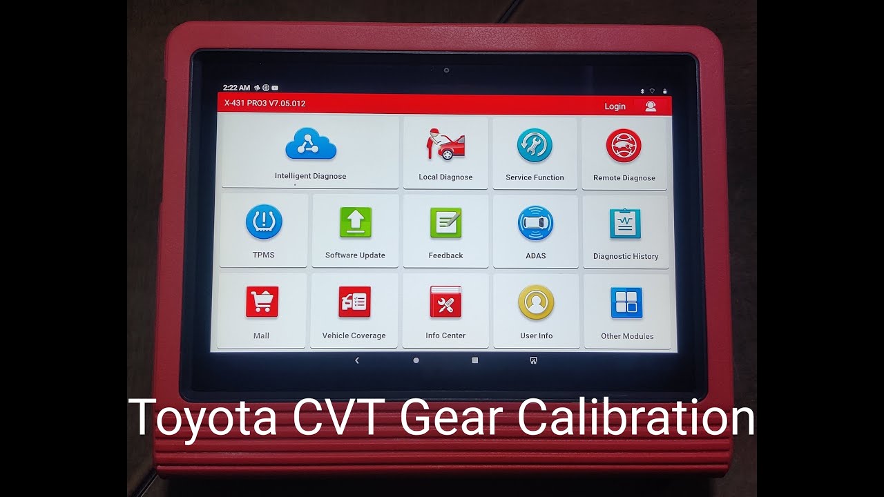CVT Gear Calibration (Toyota )By Launch Scanner X431 pro 3 V4.0