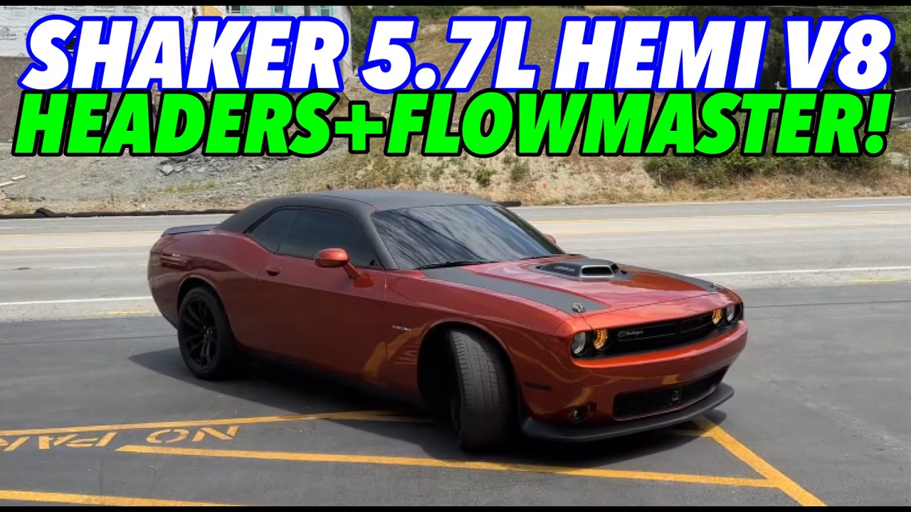 Dodge Challenger Shaker 5.7L HEMI V8 2021 года с коллекторами и FLOWMASTER SUPER 10!