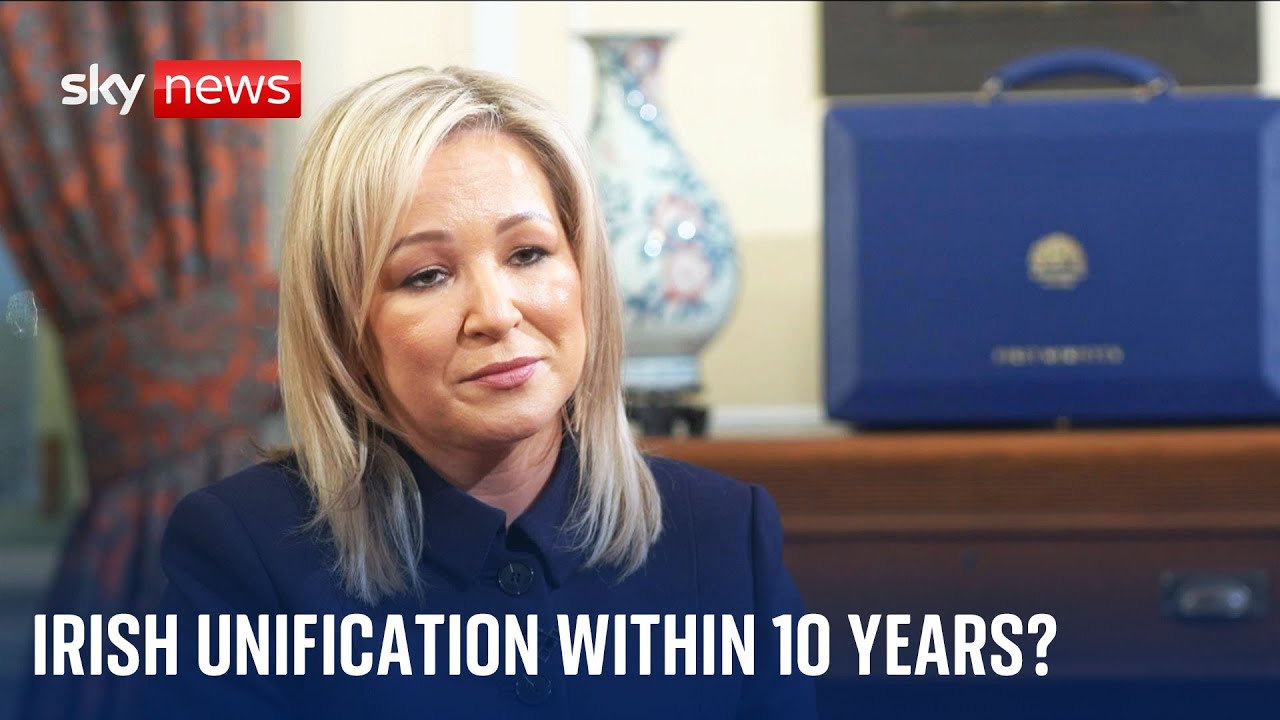 NI: Michelle O'Neill predicts Irish unity vote within a decade