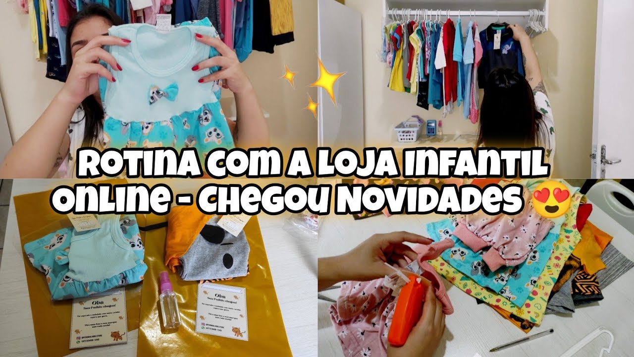 ROTINA COM A LOJA INFANTIL ONLINE, MÃE EMPREENDEDORA, Loja em Casa/Juliana Borba -  Lar da Juh