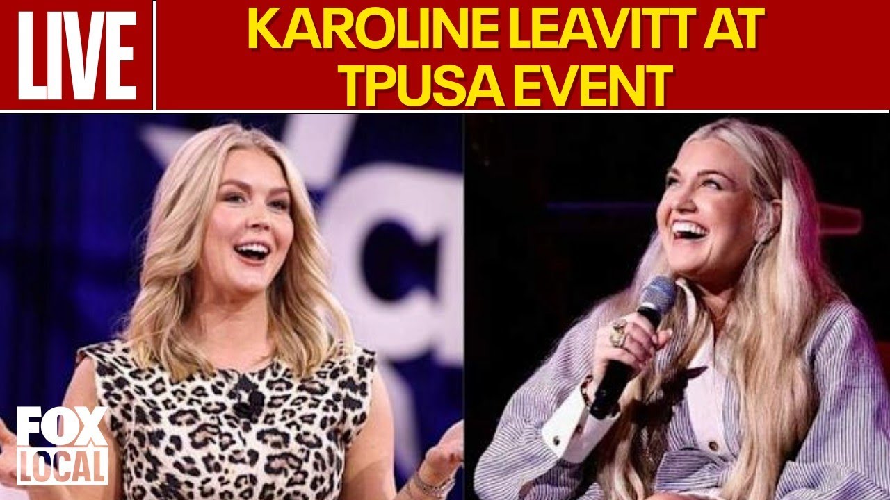 🔴LIVE: Karoline Leavitt at TPUSA event in GWU