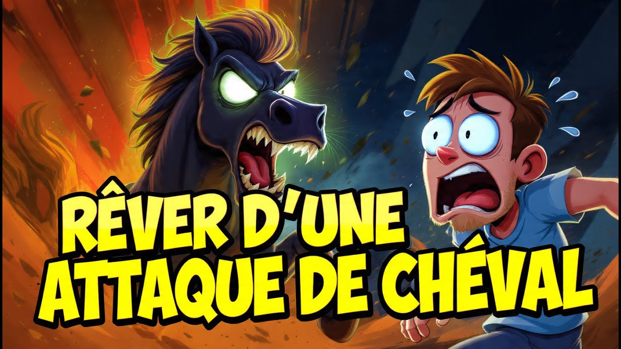 signification : rêver d'un cheval qui vous attaque (noir, blanc ou marron) 