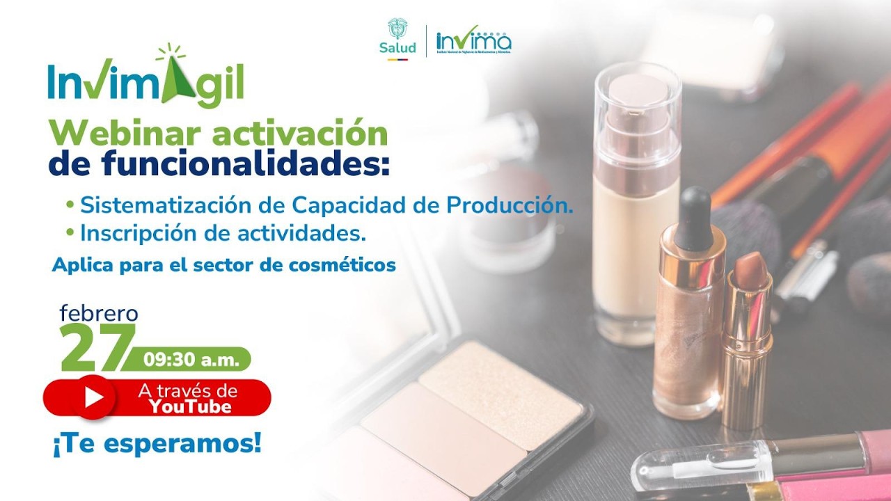 Webinar - Activación de funcionalidades para cosméticos.