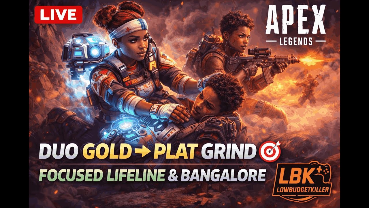 DUO GOLD → PLAT GRIND 🎯 | Lifeline & Bangalore | Apex Legends (Portrait)