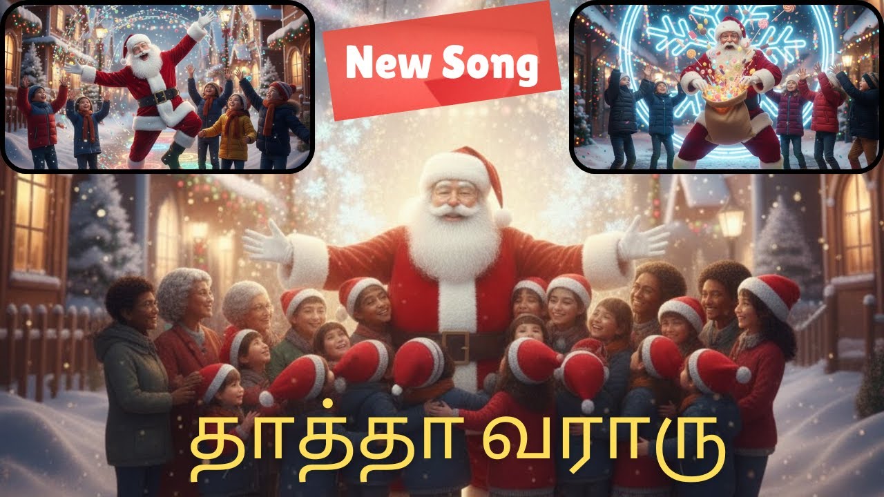 🎄 தாத்தா வராரு – Christmas Special Kids Song |Thatha Vararu -Tamil Christmas Song |Kutti Beats Tamil